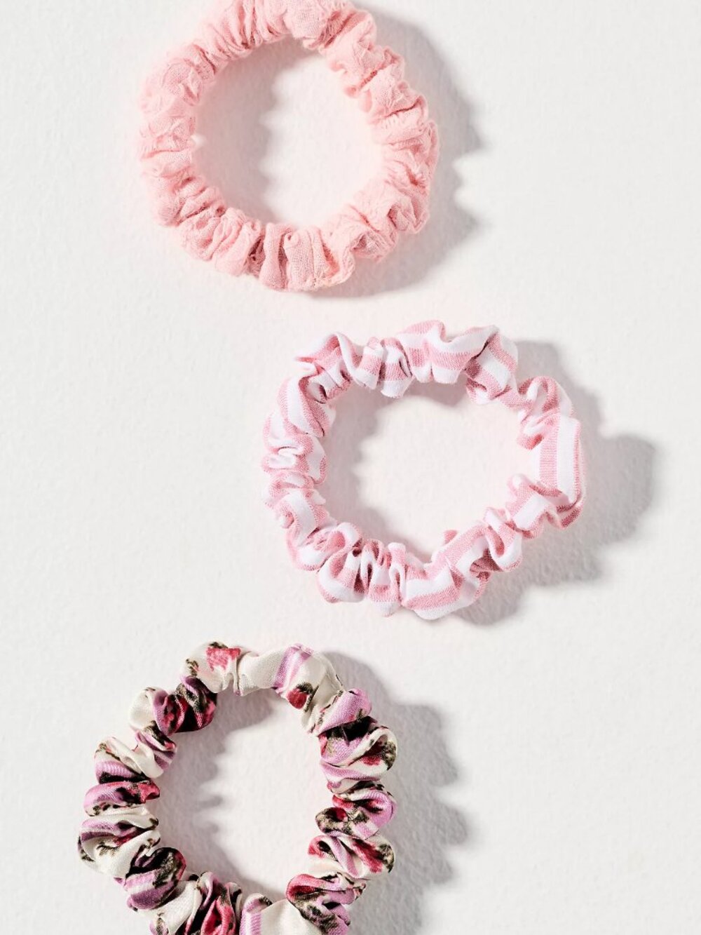 Everyday Scrunchies, Set of 3 - Pink Color - Anthropologie